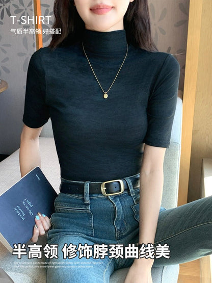 Camo Mock-Neck Knit Top - Velvette Muse