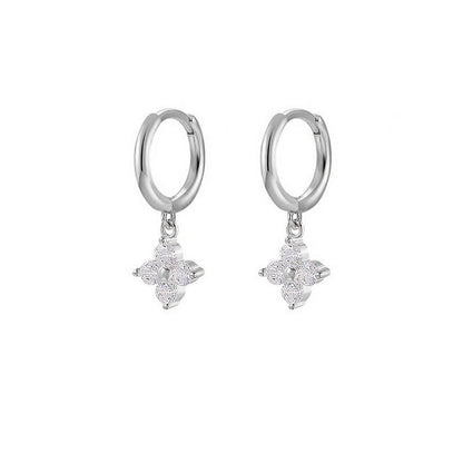 Crystal Tassel Petal Earrings - Velvette Muse