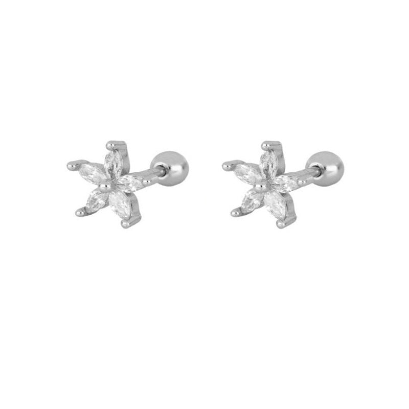Crystal Tassel Petal Earrings - Velvette Muse