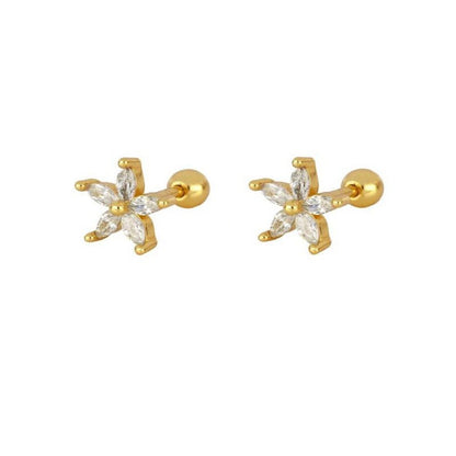 Crystal Tassel Petal Earrings - Velvette Muse
