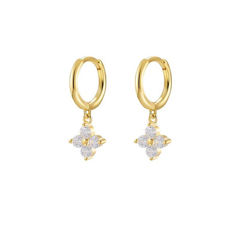 Crystal Tassel Petal Earrings - Velvette Muse