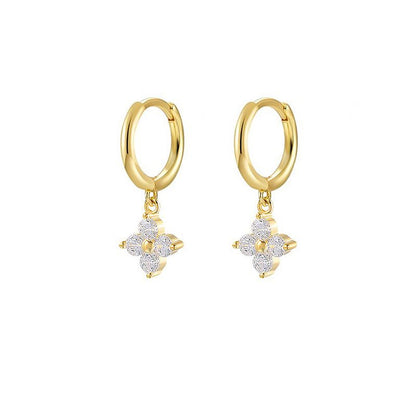 Crystal Tassel Petal Earrings - Velvette Muse