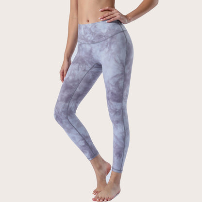Tie-Dye High-Waist Yoga Leggings - Velvette Muse