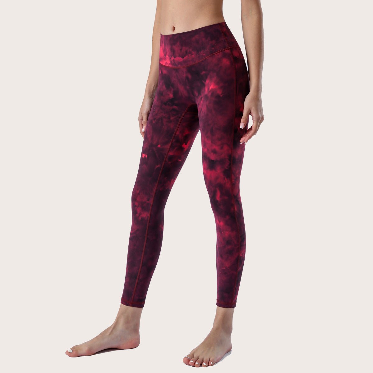 Tie-Dye High-Waist Yoga Leggings - Velvette Muse