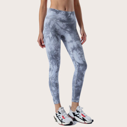 Tie-Dye High-Waist Yoga Leggings - Velvette Muse