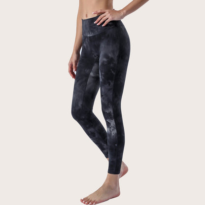 Tie-Dye High-Waist Yoga Leggings - Velvette Muse
