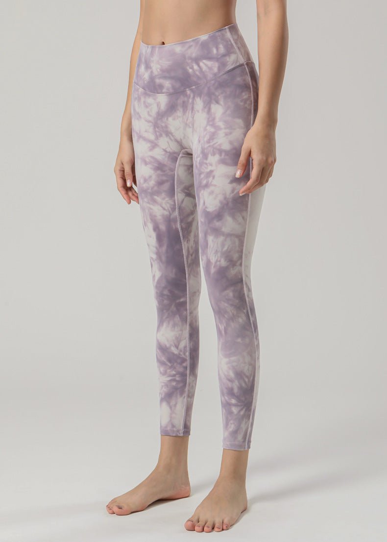 Tie-Dye High-Waist Yoga Leggings - Velvette Muse