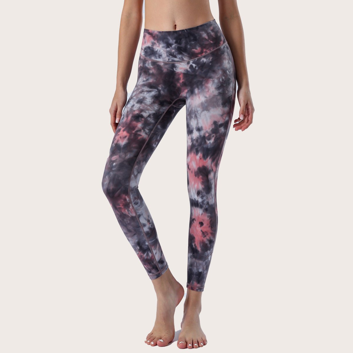 Tie-Dye High-Waist Yoga Leggings - Velvette Muse